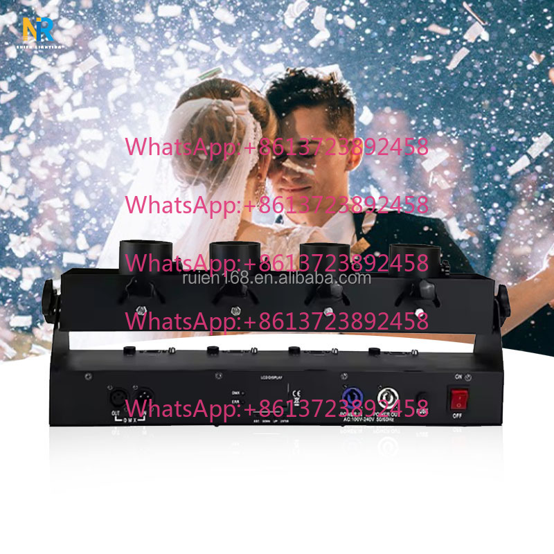 DMX 512 Vierbuis Confettimachi - Confetti Cannon Tube recensie en prijs